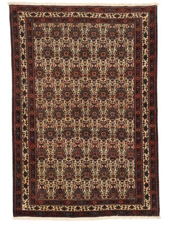 Hand Knotted Persian Abadeh Fine Rug 150X219 Black/Brown