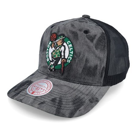 Mitchell & Ness - NBA Schwarz trucker Cap - Boston Celtics Burnt Ends Black Trucker @ Hatstore