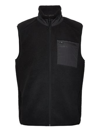 Onsdallas Sherpa Vest Otw Vd Tops Sweat-shirts & Hoodies Fleeces & Midlayers Black ONLY & SONS
