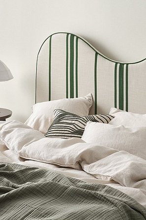 Jotex - Kopfteil 180 Cm Beige/Grün - STRÅHOLMEN - Kaufe Bettkopfteile bei Jotex