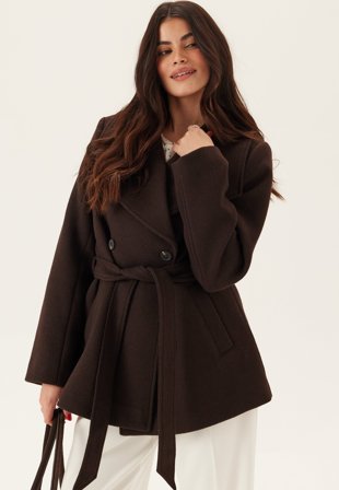 BUBBLEROOM - Short Wool Blend Coat - L