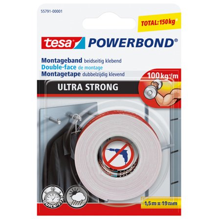 Tesa Montageband Tesa Powerbond 19mm/1,5lfm 55791-00001