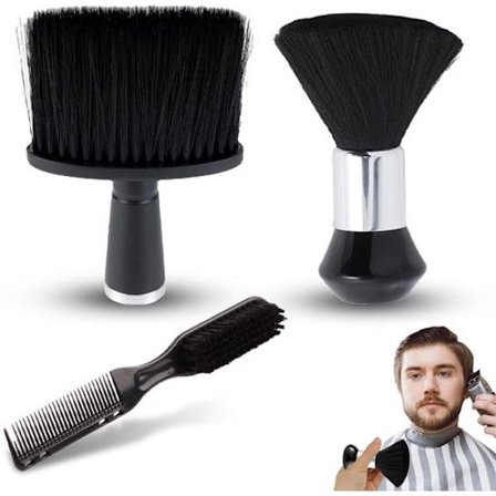 Barberbørstesett - Tre deler - Profesjonell hårbørste - Fjerning av hårbrudd - Antistatisk
