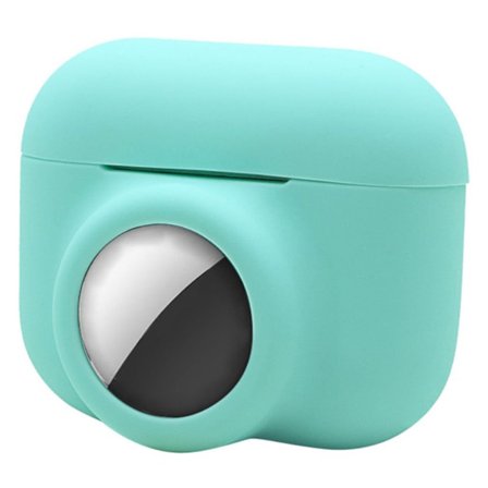 2-i-1 AirPods Pro / AirTags silikonfodral - Ljusgrön