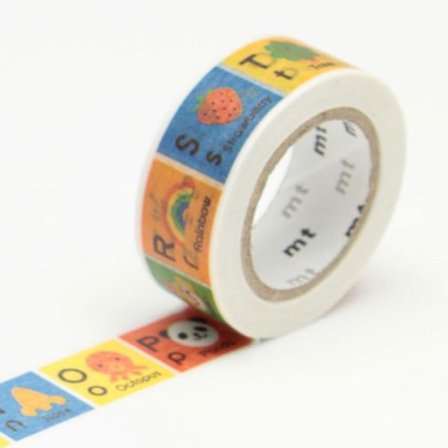 Masking Tape MT Børn multicolor alfabet N - Z