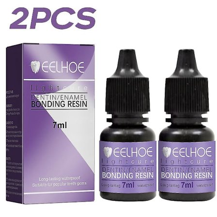 1/2 st 7ml Tand Gem Lim, ädelsten Tänder Dekoration Lim, professionellt DIY Tand Gem Lim, tand Rhinestones UV Ljushärdning