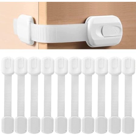 10X Barnesikring sikkerhetslås for skuffer