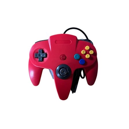 Ny Tredjeparts Handkontroll Röd - Nintendo 64