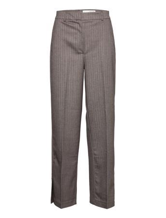 Slfmibbi Hw Wide Pants B Beige Selected Femme