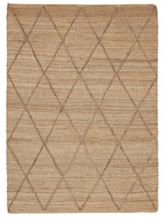 Indoor/Outdoor Rug Diamond Jute Beige