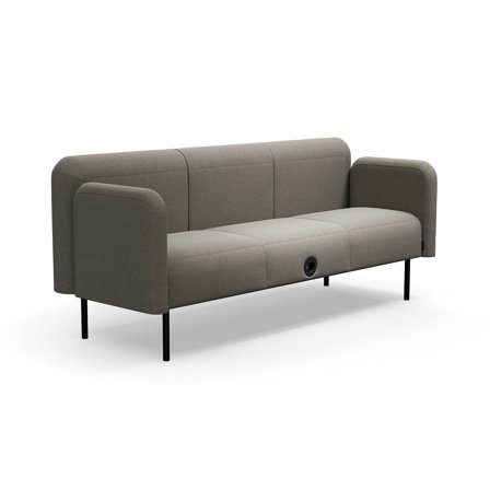 Sofa VARIETY, 3-Sitzer, mit USB-Steckdose, Stoff Pod CS, taupe