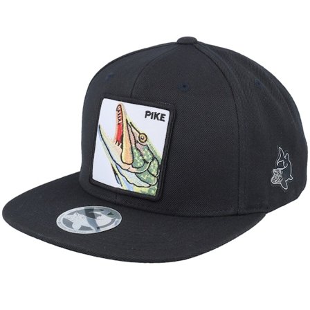 Skillfish - Black - snapback - Cap - Pike Pro Fishing Black Snapback - Hatstore