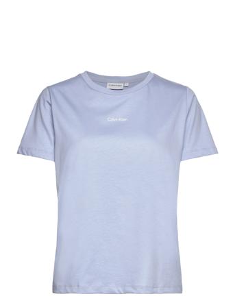 Micro Logo T-Shirt T-shirts & Tops Short-sleeved Blå Calvin Klein*Betinget Tilbud