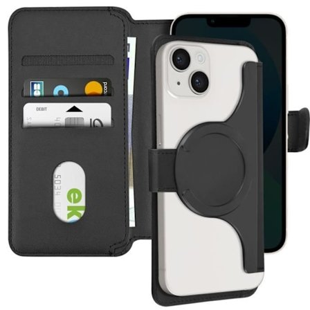 Universaali MagSafe-lompakkokotelo, koko L, magneettinen sulku 4smarts musta