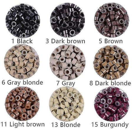 Mordely Silikon Micro Extension Kit för hår- och fjäderförlängningar (svart)