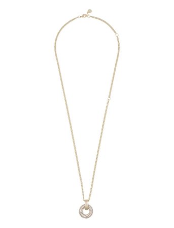 SNÖ of Sweden | Liz Double Ring Crystal Pendant Neck 45 | 45 CM