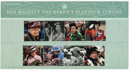 England - Dronning Elizabeth II's 70-års Regeringsjubilæum - Souvenirmappe