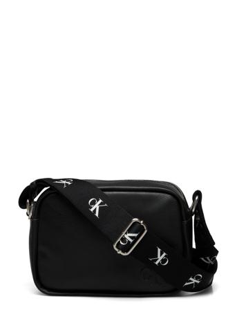 Ultralight Dblzipcamera Bag21 Pu Bags Crossbody Bags Svart Calvin Klein