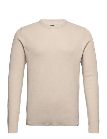 Onsphil 12 Struc Crew Knit 2855 Noos Strikkegenser M. Rund Krage Beige ONLY & SONS