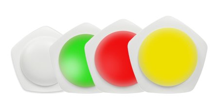 ALLNET CO2 Raumluft Ampel mit RGBW-LED ́s / 1x MSR Sensorport / LAN (PoE) & WIFI (Netzteil)