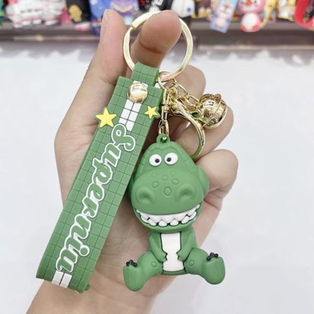 Toy Story Nyckelring Anime Tecknad Buzz Lightyear Woody Monster Mike Silikon Nyckelring Hänge