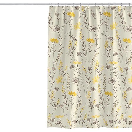 Dusjforheng 100 x 200 cm Planter Blomster Tykt Polyesterstoff Muggbestandig Dusjforheng For Baderomsdekor Vanntett Badeforheng Med