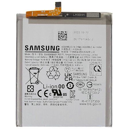 3.88V 4370mAh Suurikapasiteettinen puhelimen akku Samsung Galaxy S22 5G:lle, korvaava akku EB BS906ABY