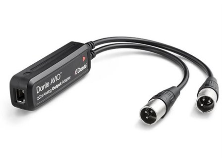 AUDINATE Dante AVIO 2CH Analog Output Adapter Dante lydutgangsendepunkt