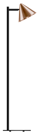 Westal Tratt Micro Gulvlampe GU10, uden lyskilde råkobber, Belysning