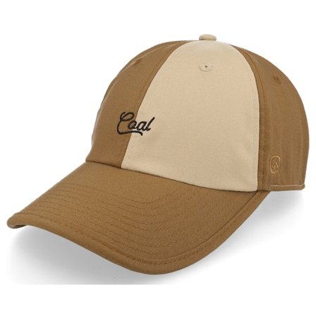 Coal - Pines Light Brown Blocked Dad Cap Unconstructed Brown Cap - @ Hatstore