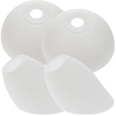 4 stk. Lampeskærme i plastik, skrå hestesko-lampeskærm, skål-lampeskærm, udskiftning