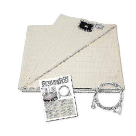 Jordet enkel-/dobbeltseng jording laken skjerming elektromagnetisk felt anti-stråling ledende stoff madrass (68*132cm)
