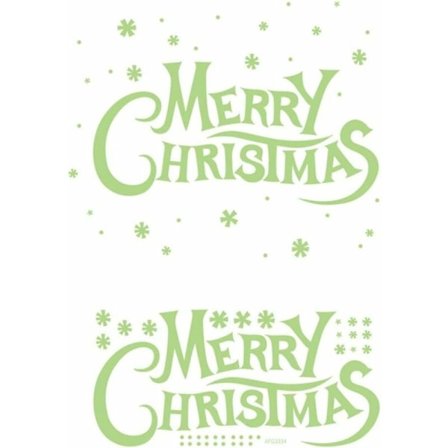 2 kpl iloista joulua hohtavaa seinätarraa, joulukirjaimet fluoresoiva tarra ikkunaovi tarrat joulukoriste joulukoti sisustus tarrat-