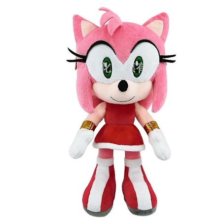 2024 Ny Sonic Amy Rose Plysjdukke 20cm - Søt Sonic Figur Plysj