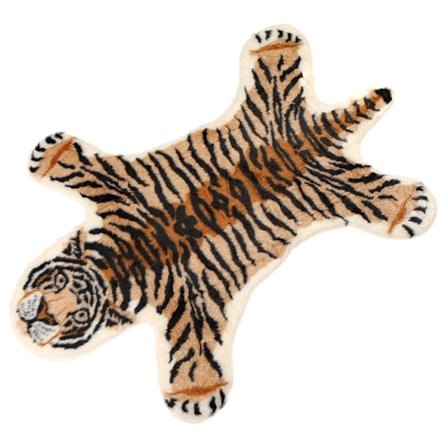 Personalisert Tigertrykket Teppe, Søt Falsk Tiger Teppe Plussj Sklisikkert Teppe