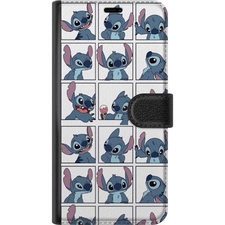 Yhteensopiva Lompakkokotelo OnePlus Nord 3 Kuvitettu ruudukkokuviointi, jossa Stitch eri ilmeillä sarjatyyliin