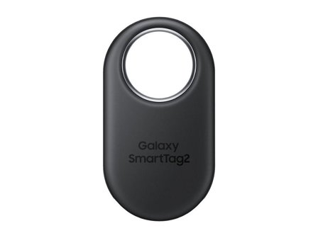 Samsung Galaxy SmartTag2 sporingsbrikke (svart) Utskiftbart batteri, IP67, opptil 700 dager batteritid