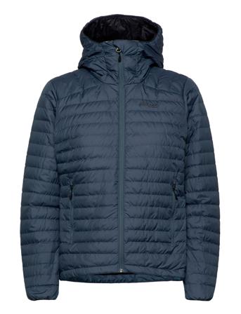 Lava Light Down Jacket W/Hood Women Fodrad Jacka Navy Bergans