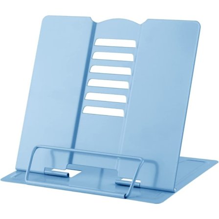 Bokstøtter, Lesestativ Kokebokholder 6 Nivåer Justerbar Metall Sammenleggbar Multifunksjonell Sklisikker Barnebokstativ for Kjøkken Studier Kontor