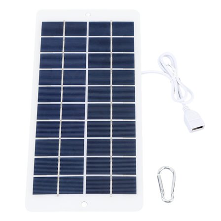 4,5W 5V USB-utgång Solar Laddningspanel Monokristallin Silicon Utomhus Solar Panel Laddare för telefon