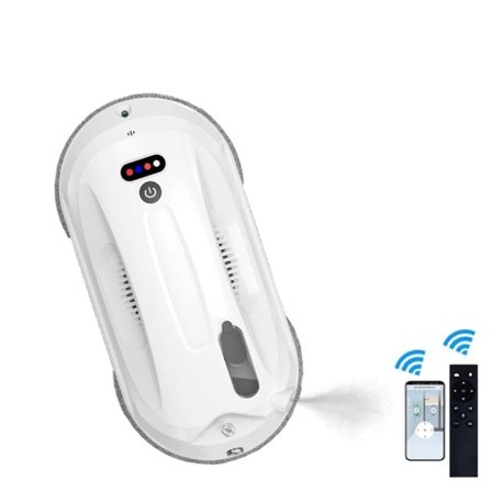 Ultra Tunn Fönster Rengöring Robot Med APP&RFjärrkontroll Intelligent Automatisk Vatten Spray Elektrisk dammsugare