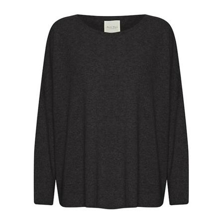 Part Two Round-neck Strik Grå, Dame Striktrøjer