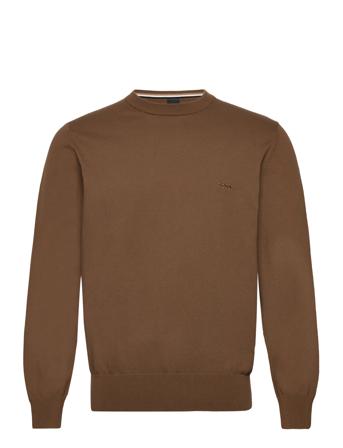 Pacas-L Tops Knitwear Round Necks Brown BOSS