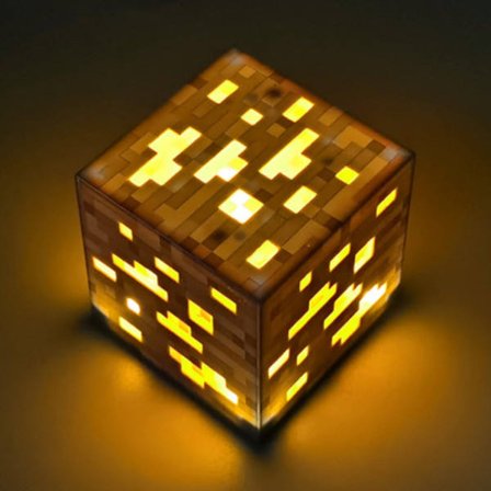 Minecraft-spillutstyr Miners oppladbar lampe nattbruk lommelykt