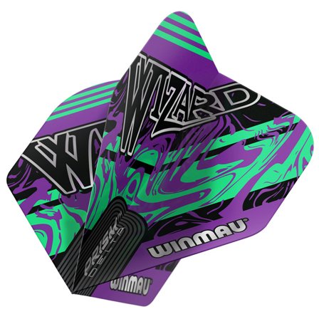 Winmau Wizard Purple & Green Prism Delta Standard