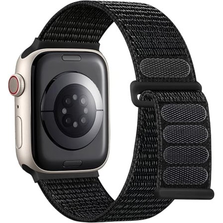 Sport Nylon Loop Armband Kompatibel med Apple Watch Armband 44/45/46/49mm, för Kvinnor Män,för IWatch Serie SE 9/8/7/6/5