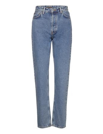 Breezy Britt Casual Blue Jeans Tapered Jeans Blå Nudie Jeans*Betinget Tilbud