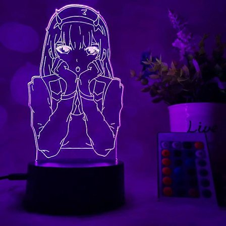 3D LED-yövalo, sarjakuvahahmo 02, illuusiolamppu, 7 väriä koristeellisia lamppuja - täydellinen lahja (02-1)