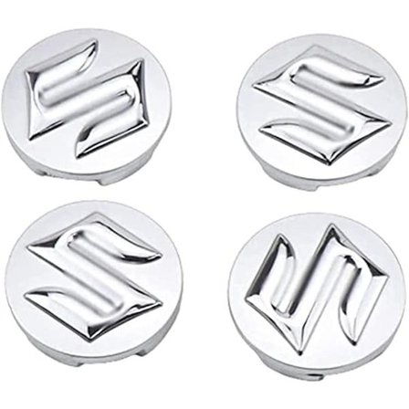 x 54mm Bilcenterhjulkapsler til Suzuki Swift Sport SX4, Bilnavkapsel, Emblemstøvkapsel, Rustfrit Dekorationstilbehør