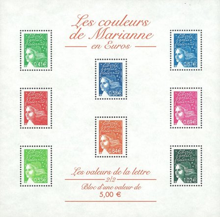 Frankrig 2002 - YT BF 45 - Miniark - Postfrisk